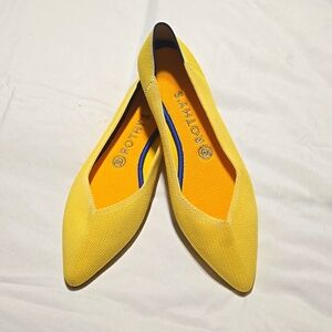 Yellow Rothy's Flat Shoes